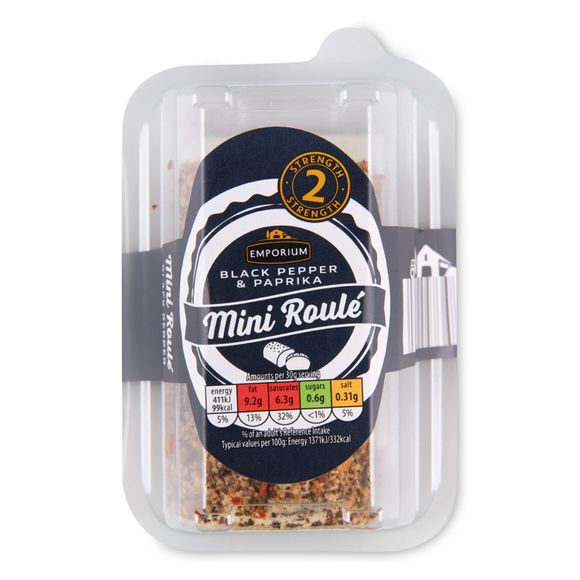 Emporium Mini Roulé With Black Pepper & Paprika 100g